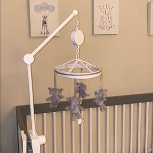 Pottery Barn Kids Mobile w/White Arm & Music